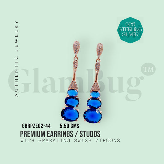 GlamBug 925 Sterling Silver | ButterFly Inspired Luxury Premium Earrings | Swiss Zircon Studded | GBRPZE02-44 - Glambug 925 Silver Jewellery