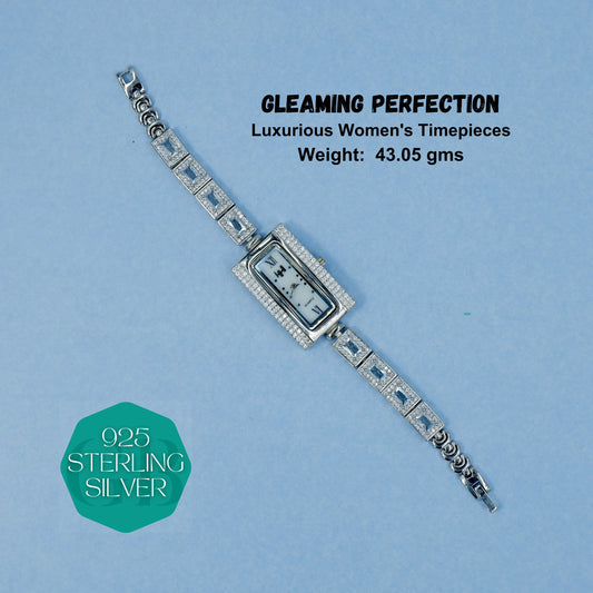 Gleaming Perfection: Luxurious Women's Timepieces | GBGPLW01-01 - Glambug 925 Silver Jewellery