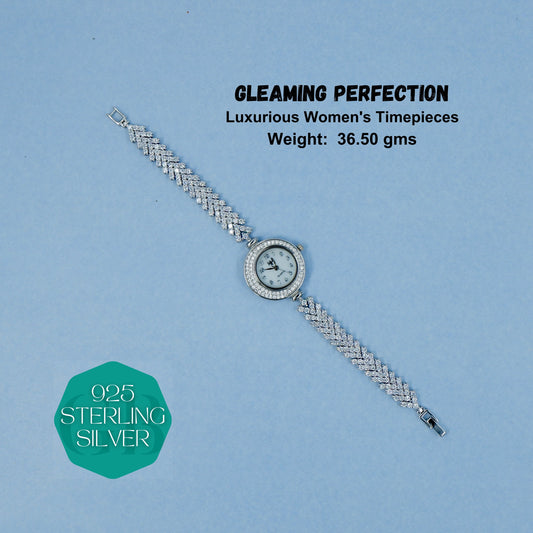Gleaming Perfection: Luxurious Women's Timepieces | GBGPLW01-02 - Glambug 925 Silver Jewellery