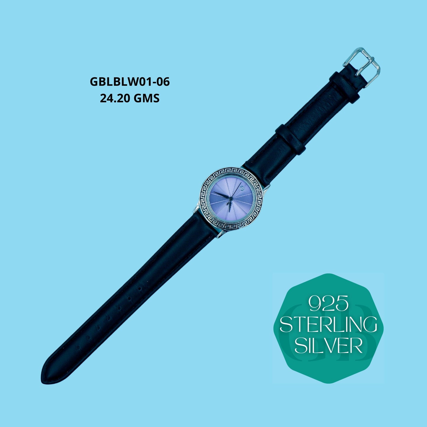 Watches with Leather Belt | GBLBLW01-06 - Glambug 925 Silver Jewellery