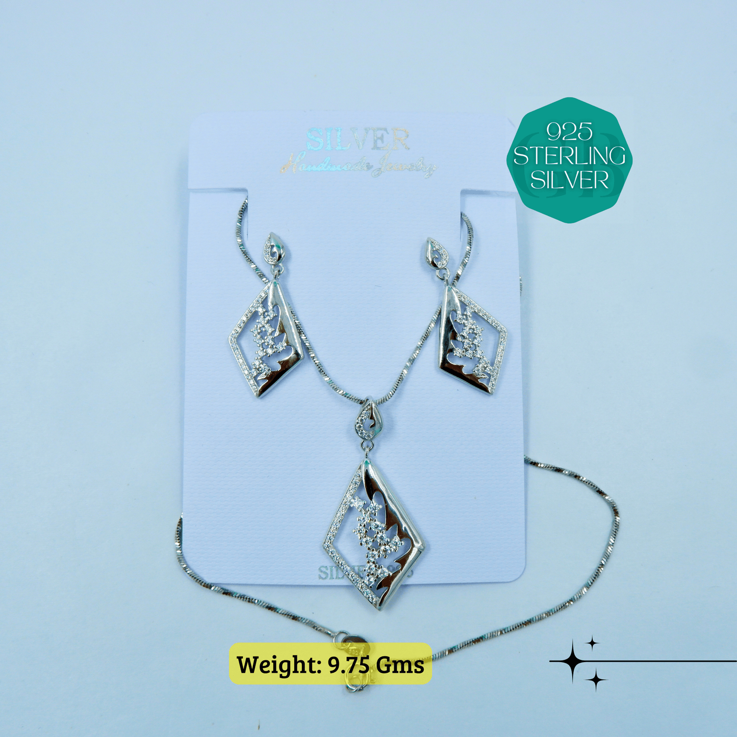 Zircon Luxe - Premium Pendant Sets | GBRPZP01 - 39 | GlamBug - 925 Silver Jewellery - Glambug 925 Silver Jewellery