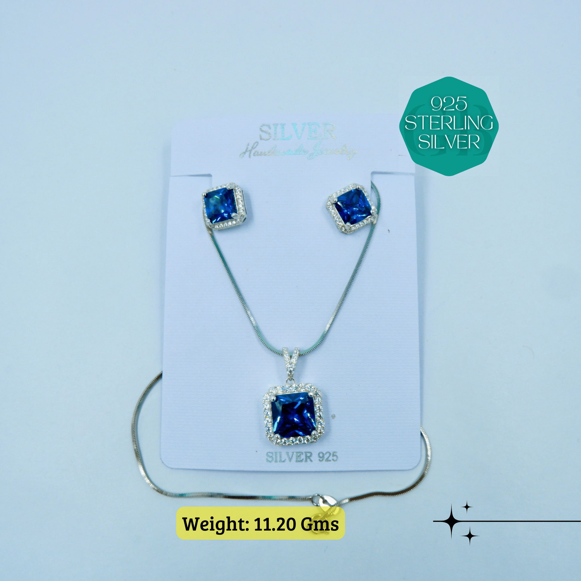 Zircon Luxe - Premium Pendant Sets | GBRPZP01 - 40 | GlamBug - 925 Silver Jewellery - Glambug 925 Silver Jewellery