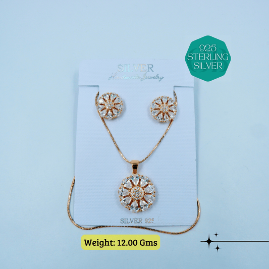 Zircon Luxe - Premium Pendant Sets | GBRPZP01 - 44 | GlamBug - 925 Silver Jewellery - Glambug 925 Silver Jewellery