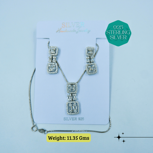 Zircon Luxe - Premium Pendant Sets | GBRPZP01 - 48 | GlamBug - 925 Silver Jewellery - Glambug 925 Silver Jewellery